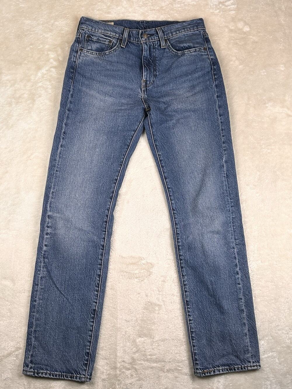Levis Premium 505 Jeans Mens 29x32(31.5) Blue Straight Big E